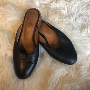 Jeffery Campbell Black Leather Flats